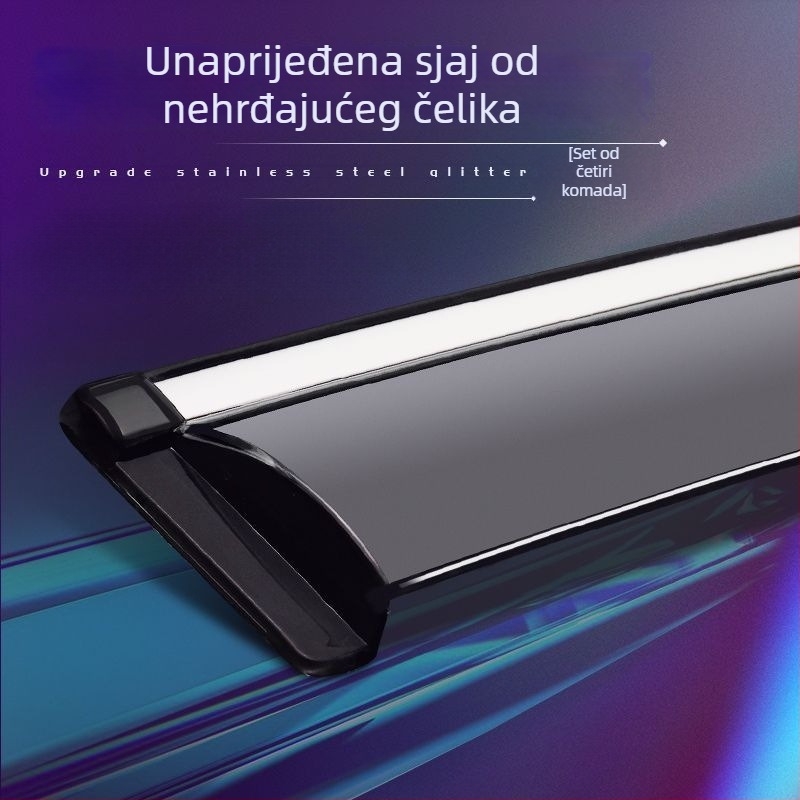 L6F Zaštita od kiše za Nissan Tiida – sintetička smola, obruba prozora