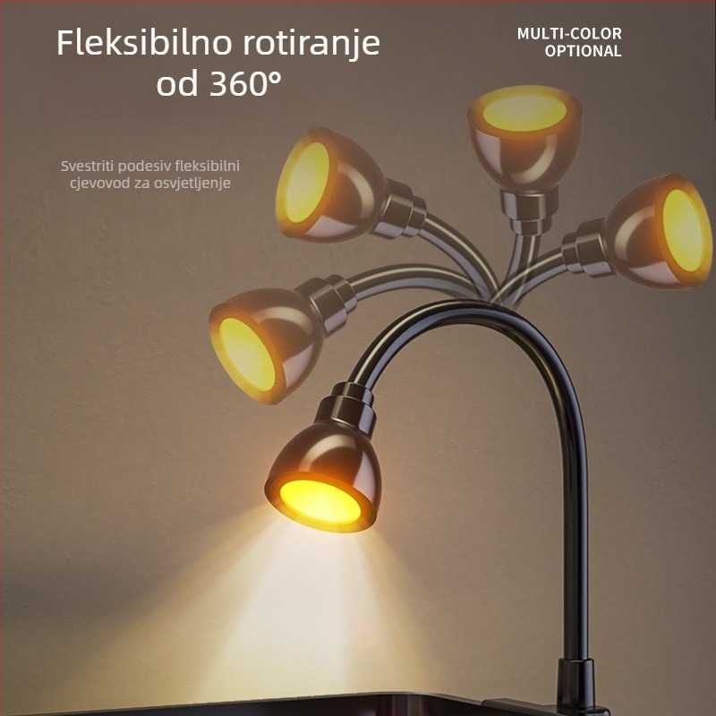 LED lampa za akvarij s punim spektromom za vodene biljke, 3W - Kuo Court