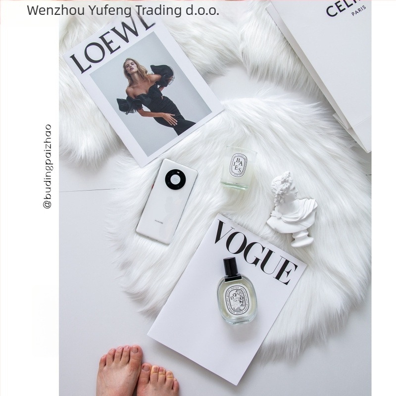 Yufen plišani backdrop za fotografiju – tkanina s imitacijom vune, skandinavski stil