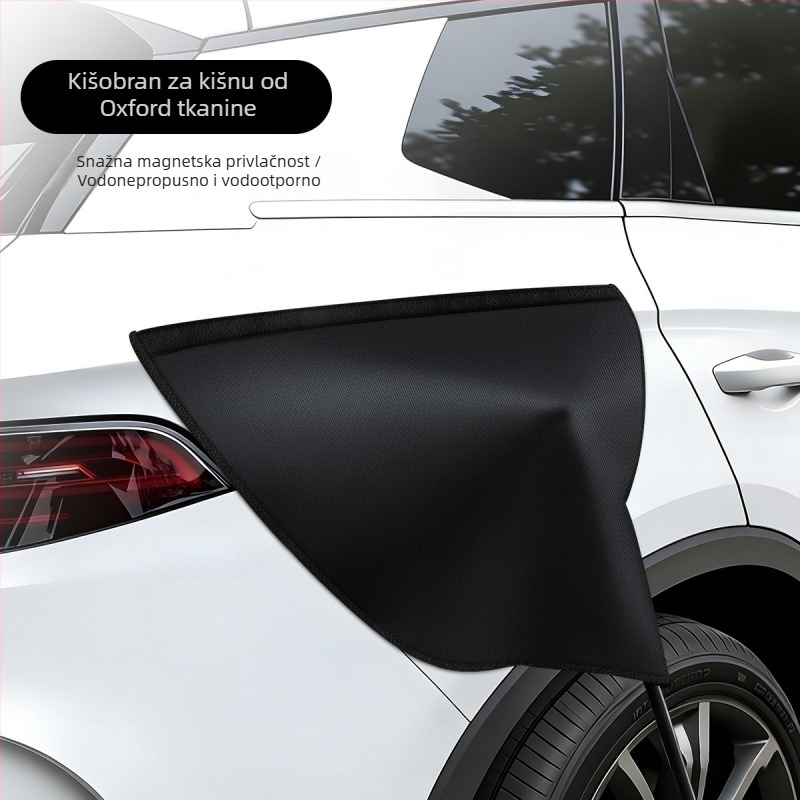 EV punjački port kišnica zaštitni pokrov, Zaštitni pokrov za punjački port (PVC; Model 9875; Pogodno za različite modele električnih vozila; Svrha: Zaštitna upotreba)