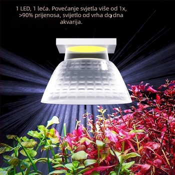 LED svjetlo za akvarij – svjetlo s punim spektrom za vodene biljke, 10.4W