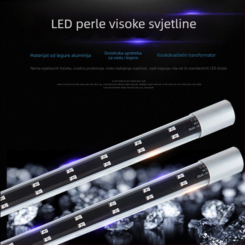 LED potopna svjetiljka za akvarij, vodootporno osvjetljenje, svjetlo za vodene biljke