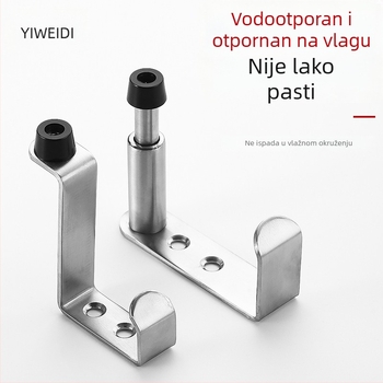 Vješalica za kapute za pregradnu kupaonicu, 304 nehrđajući čelik, model 304, završna obrada žičanim završetkom, moderni minimalistički stil