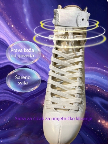 Kopče za cipele za klizanje, kožne, elastične manšete protiv otpuštanja šnura