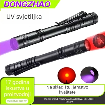 LED svjetiljka od aluminijske legure, 5W, 1200 mAh baterija, vodootporna, domet zrake 100–200 m