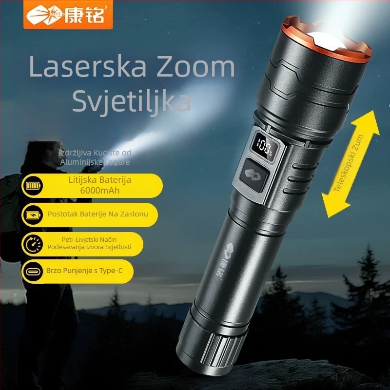 LED svjetiljka od aluminijskog legura, 15W, 3000mAh, 360° okretanje