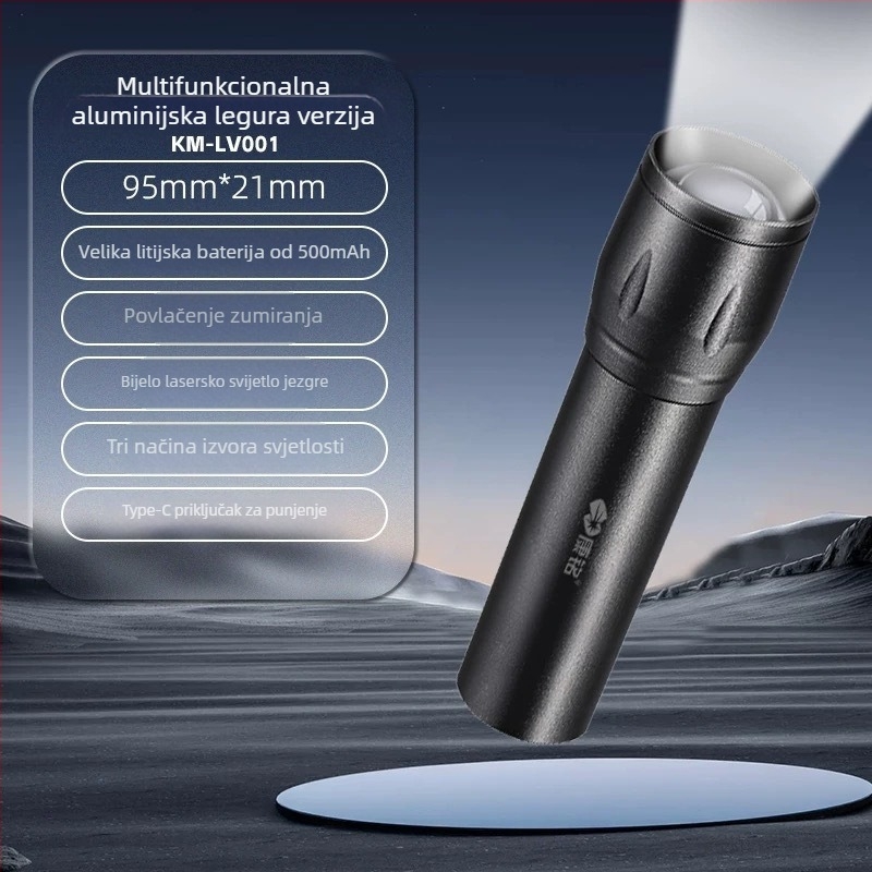 LED svjetiljka od aluminijskog legura, 15W, 3000mAh, 360° okretanje
