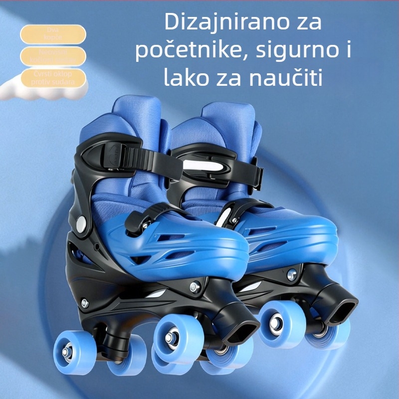Yangying inline skates - podesive, svjetleće, s PVC gornjim dijelom i PVC kotačima