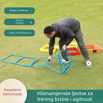 Kružni trening za agilnost - četvrtasti oblik (PP materijal, alat za nogometnu obuku, NAILI)