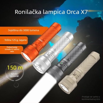 Orcatorch Orca X7 potapljačko kaciga svjetlo – podvodno osvjetljenje, aluminijska legura