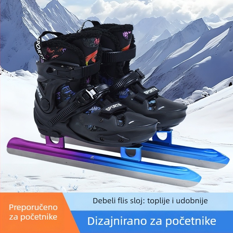 Cipele za brzinsko klizanje - ABS gornji dio, PVC potplat, oštrice leda od karbonskog čelika, podrijetlo Guangdong