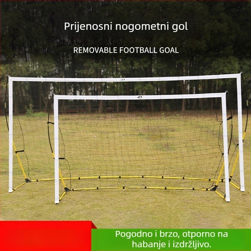 NAILI Prenosna nogometna mreža za trening s brzim sklapanjem za djecu