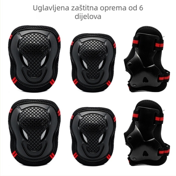 Set zaštite za rolanje – zaštitnici dlanova, lakta i koljena; poliestersko vlakno; za opću upotrebu, rolanje i biciklizam