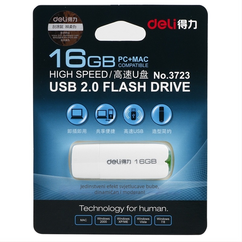 Deli USB flash disk – modeli 3721/3722/3723/3755/3753/3756/2191/2192/2173; kompatibilan s računalima