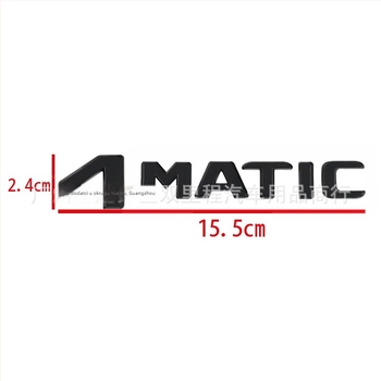 Mercedes-Benz 4MATIC naljepnica za logotip automobila — ABS materijal, oblik slova, prilagodljivo, ljepilo