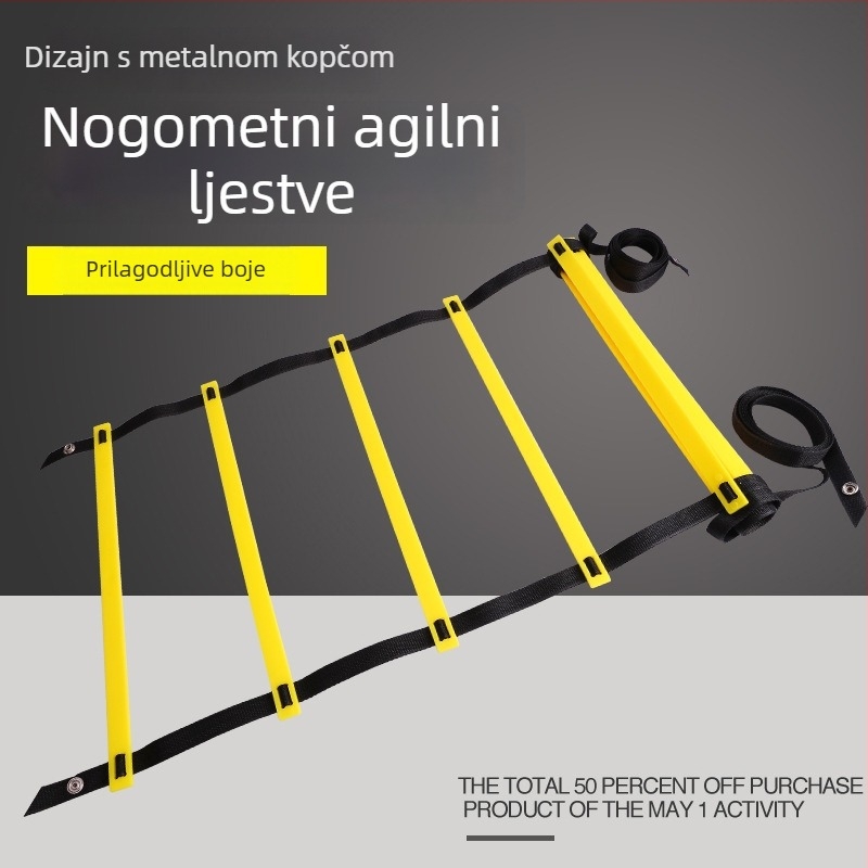 NAILI PP Agility Ladder s spojnim kopčama za nogometne treninge – Trenerski alat