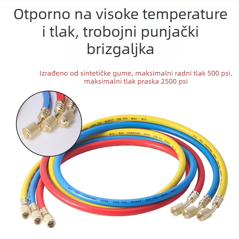 Diafragmalni tlakometar za automobilsku klimu, set alata s R134a rashladnim sredstvom, dvostruki tlakometar R22/R410