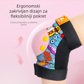 Dječji set zaštitne opreme za rolanje: kaciga i zaštite za dlan, lakat i koljeno — od pjenastog materijala