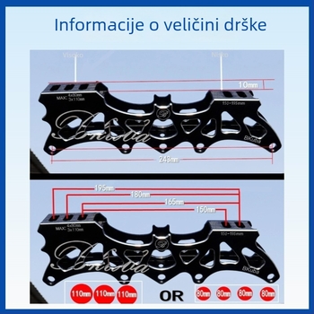 Držač oštrice za inline rolanje, gornji PU, potplat od teleće tetive, kotači od aluminijske legure, jednoredni raspored, Leopard cool bku