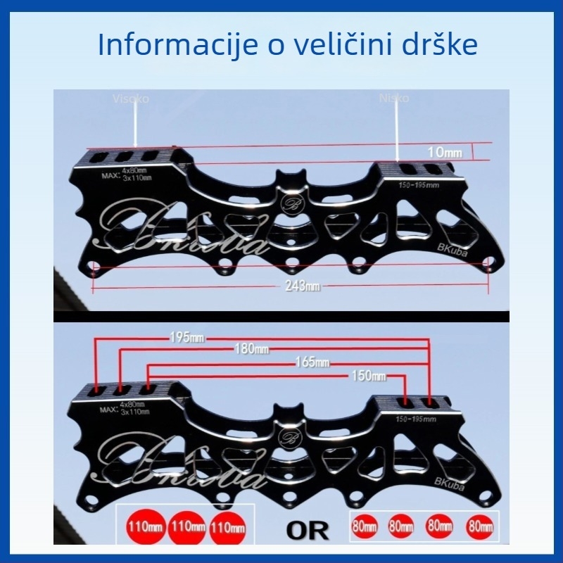 Držač oštrice za inline rolanje, gornji PU, potplat od teleće tetive, kotači od aluminijske legure, jednoredni raspored, Leopard cool bku