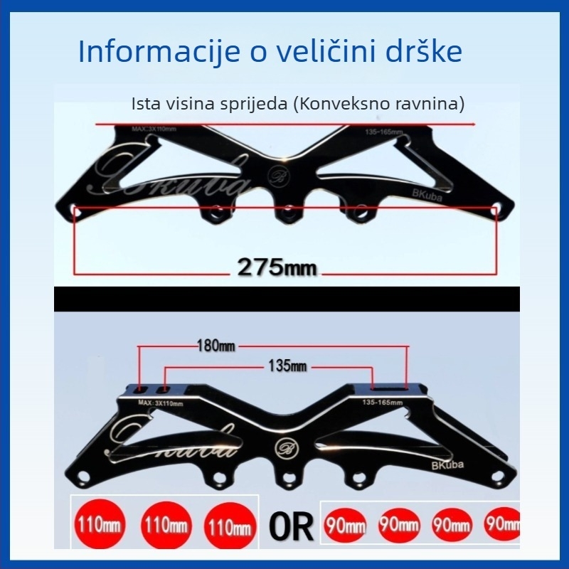 Držač oštrice za inline rolanje, gornji PU, potplat od teleće tetive, kotači od aluminijske legure, jednoredni raspored, Leopard cool bku