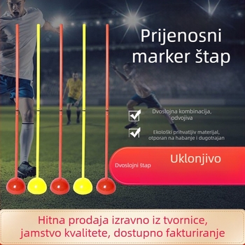 Maca PVC prijenosne marker šipke za košarku – prilagodljivo trenažno pomagalo