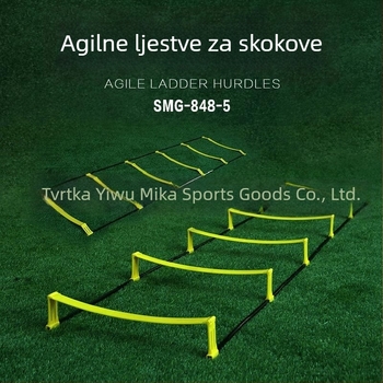 MAI CCA Mecca Nogometni trenažni pomagalo: dvostruko upotrebljiva agilna ljestvica, sklopiva brzinska ljestvica, prepreka i trening koraka (PP materijal, prilagodljiv, 6–16 komada)
