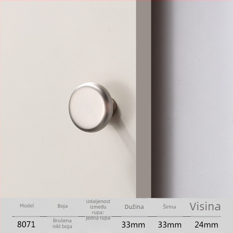 Duga ručka za vrata garderobe, stil Light Luxury, cinkovo legura, lijevanje pod tlakom, model 8074