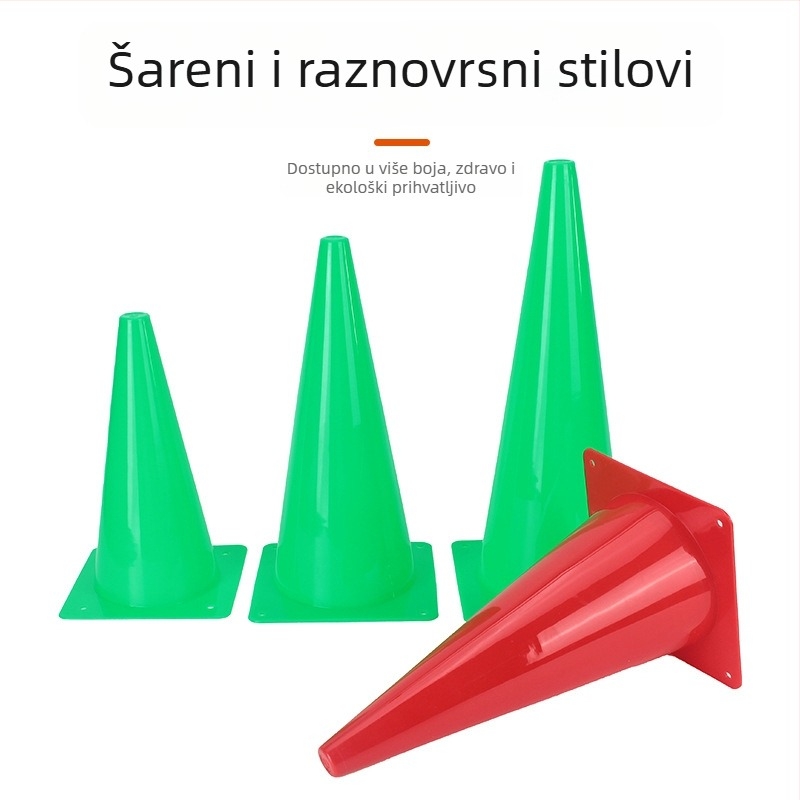 Nogometni konusi za trening – Materijal: PE; Šifra proizvoda: B001; Marka: Datong; Namijenjeno za nogomet