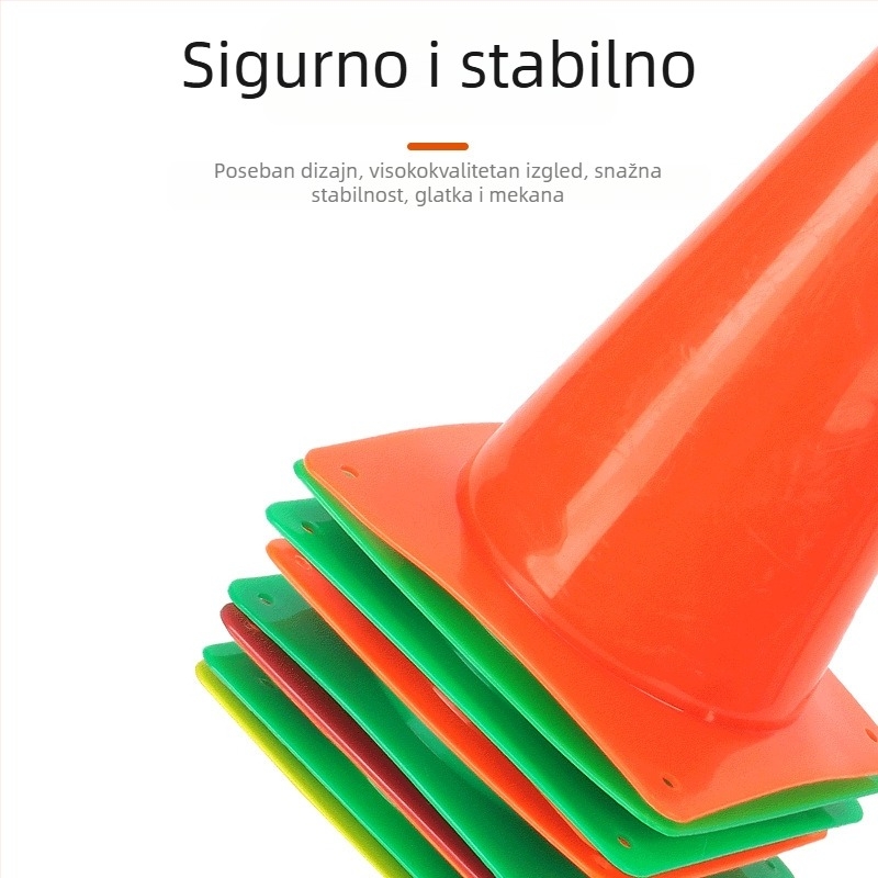 Nogometni konusi za trening – Materijal: PE; Šifra proizvoda: B001; Marka: Datong; Namijenjeno za nogomet