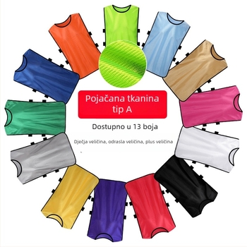 Nogometna trening vesta, unisex, poliester, debela verzija, pogodna za sve sezone