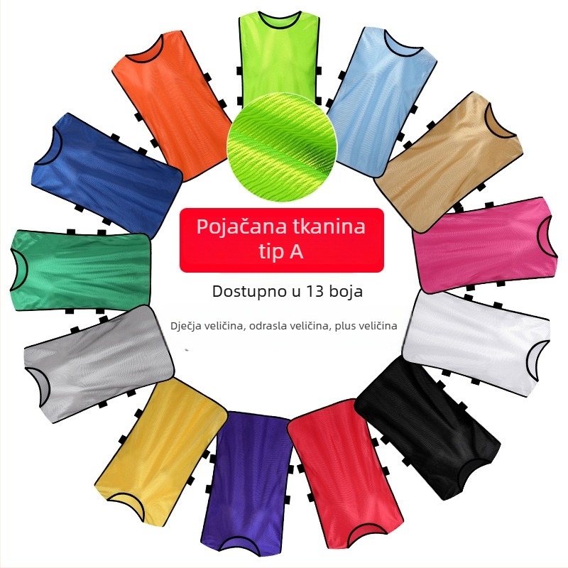 Nogometna trening vesta, unisex, poliester, debela verzija, pogodna za sve sezone