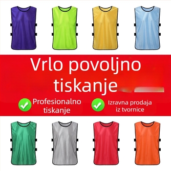 Nogometni trenažni prsluk, poliester, cjelogodišnji, unisex, tinejdžer