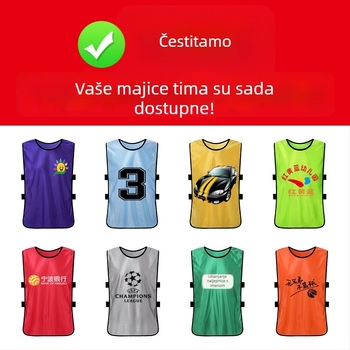 Nogometni trenažni prsluk, poliester, cjelogodišnji, unisex, tinejdžer