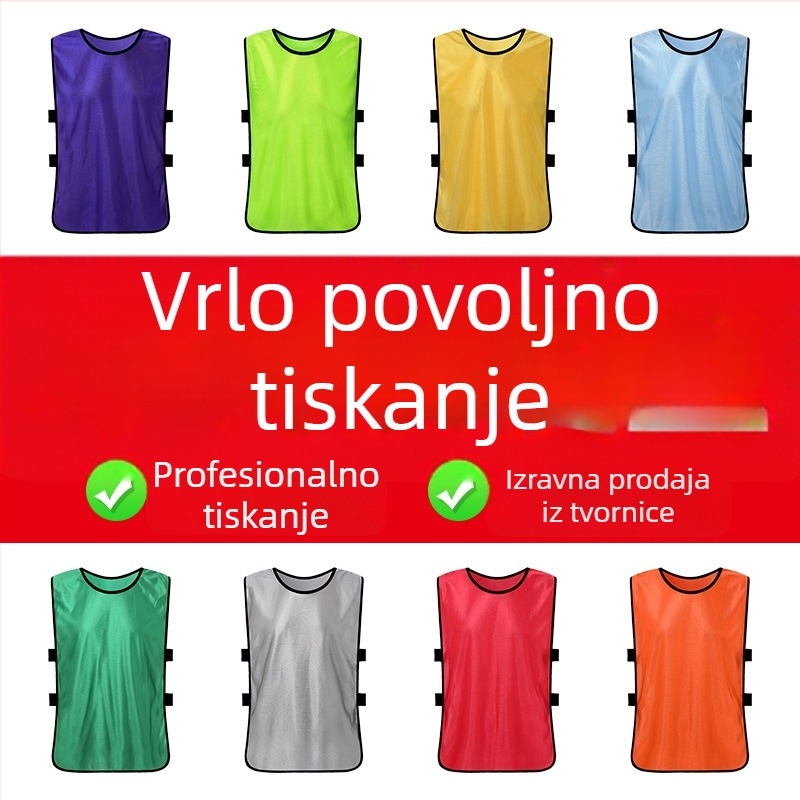 Nogometni trenažni prsluk, poliester, cjelogodišnji, unisex, tinejdžer