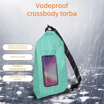 PVC torbica za pas za vožnju biciklom i planinarenje, vodootporna, 2L, ležerni stil, s logom