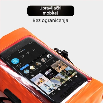 Vanjska vodootporna torbica za telefon, 2L, 500D PVC mreža materijal, vodootporna tkanina, crossbody dizajn, pogodna za plažu, plivanje i rafting