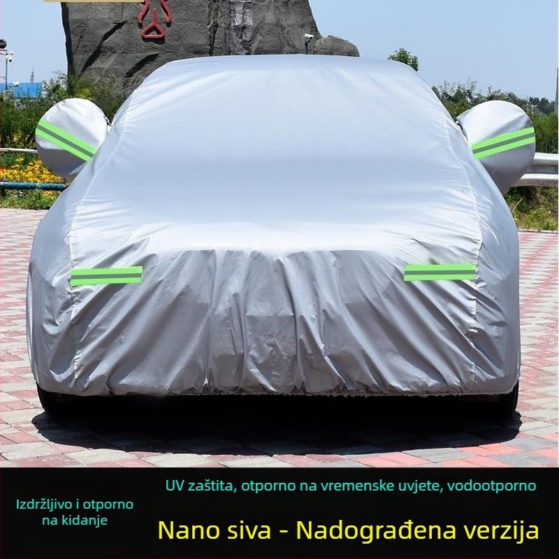 Pokrov za automobil za SUV — Imperial Scene, pamuk-vuna, debela izolacija, zaštita od sunca, kompatibilno s Volkswagen T-Roc