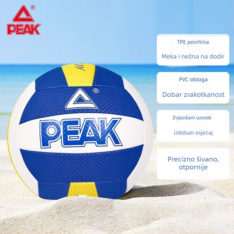 Peak No.5 Odbojka za plažu – PU materijal, šivanje strojem, specifikacija Nr.5