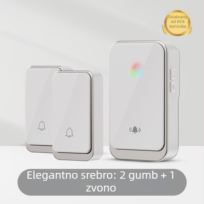 Bežični zvono za vrata s britanskom utičnicom, za kućnu upotrebu