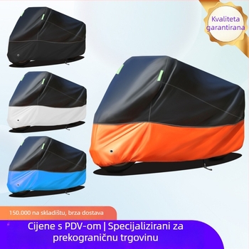 190T pokrov za motocikl – zaštita od sunca, toplinska izolacija, pojačan, vodootporan i otporan na prašinu, potpuno prekrivanje
