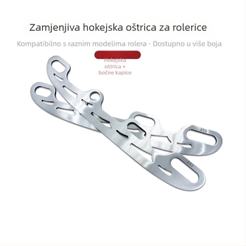 Nerđajući čelni ledni oštrice za rolne cipe — zamjenjive, komplet s mogućnošću postavljanja logotipa; marka Step into the van; materijal oštrice: nehrđajući čelik; upotreba: modificirane rolne cipe; kategorija: obuća za rolanje