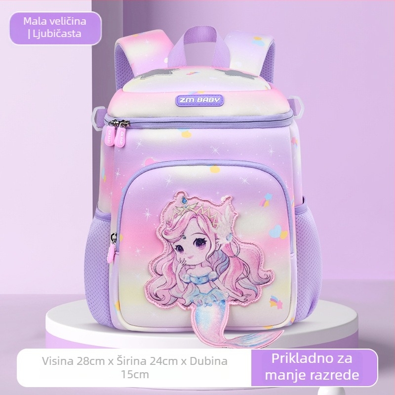 Sesame Baby dječji ranac za vrtić od diving tkanine, s anime uzorkom, remeni s zračnom jastukom, noćna reflektirajuća sigurnost