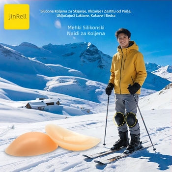 Skijaški zaštitni komplet sa silikonskim zaštitama za koljena, laktove, kukove, kralježnicu i stražnjicu