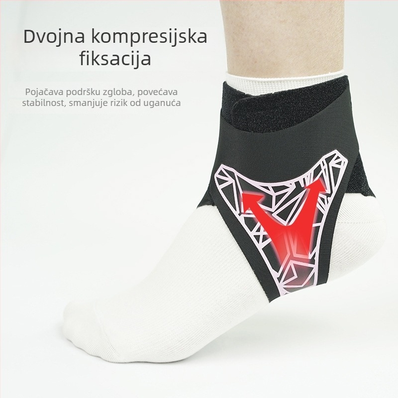WARS zaštitna navlaka za gležanj – lagana prozračna tkanina Spandex/Nylon/Neopren, za trčanje, skakanje preko užeta, skijanje, ples, košarku