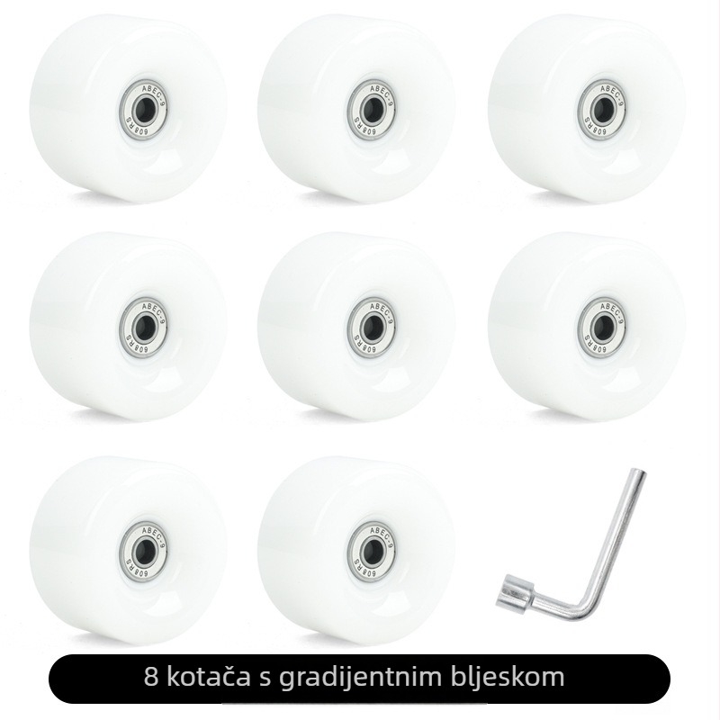 Roleri s dvostrukim redom kotača - PU gornja stran, kotači od poliuretana, Unisex, KSANA