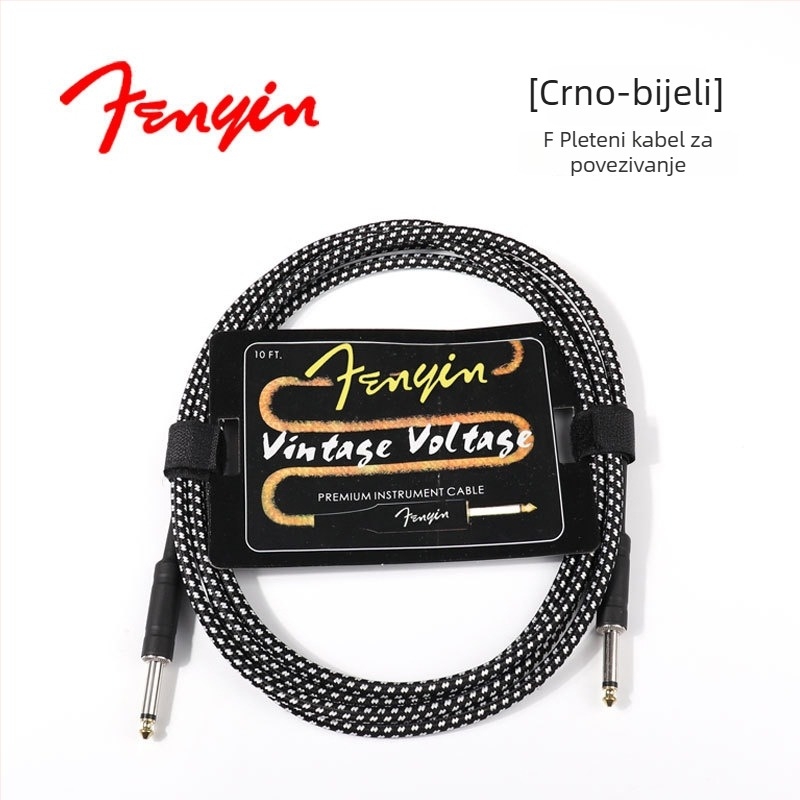 FD pleteni kabel za glazbene instrumente — model 1222 za električne gitare i bas