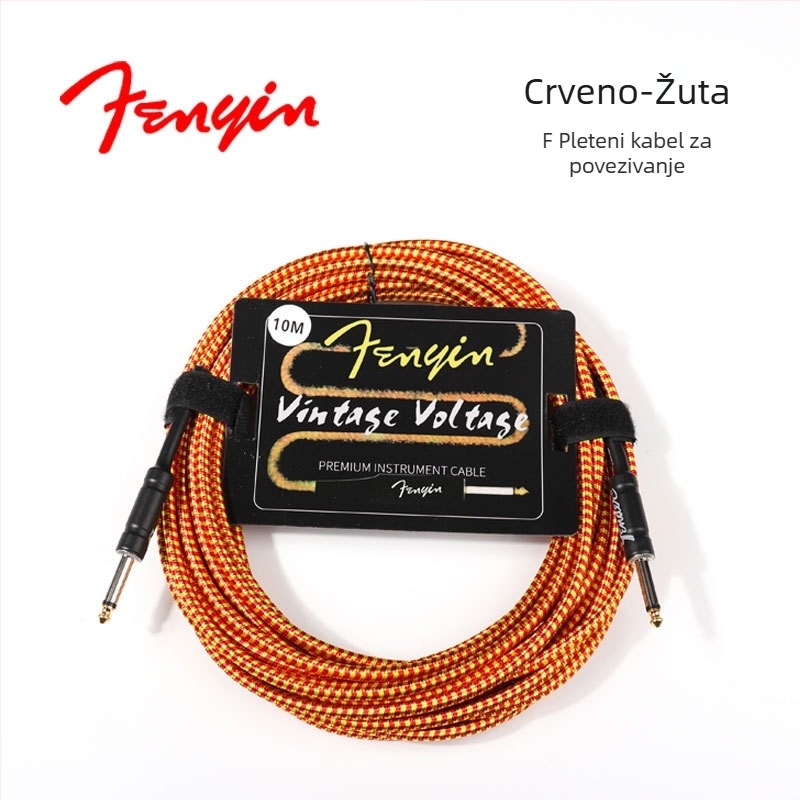 FD pleteni kabel za glazbene instrumente — model 1222 za električne gitare i bas