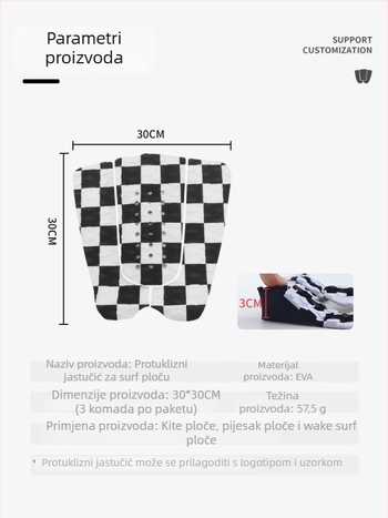 YiChen EVA protuklizna podloga za dasku za surfanje, univerzalna primjena, art. broj h02047