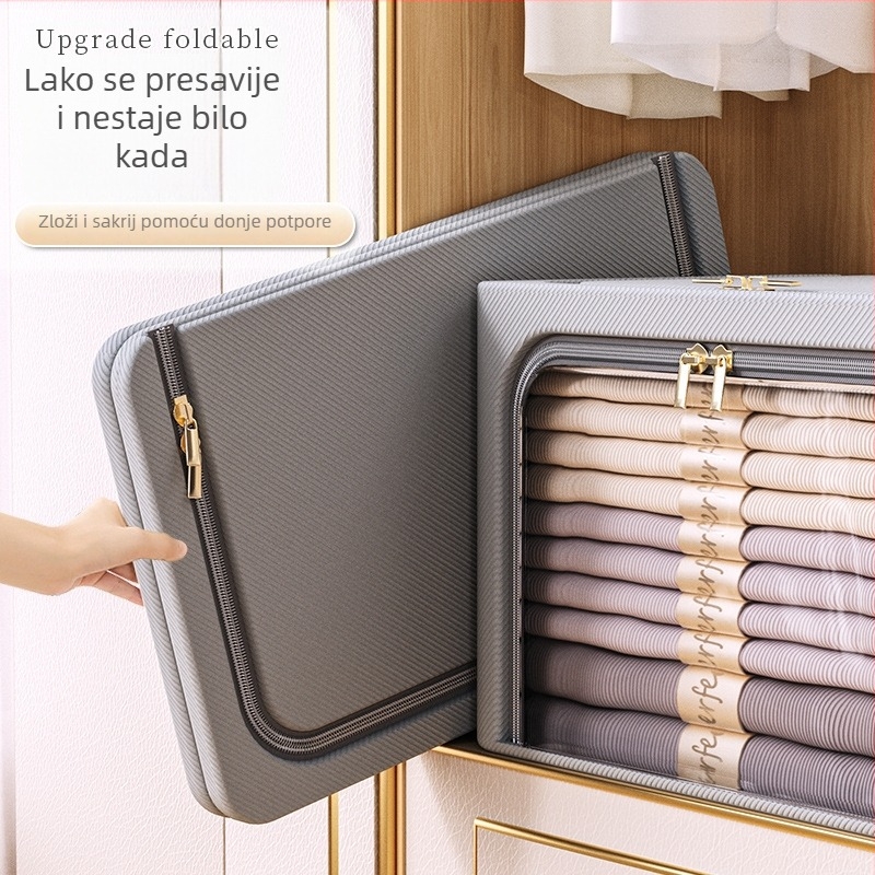Sklopiva tekstilna kutija za odlaganje odjeće, organizator garderobe